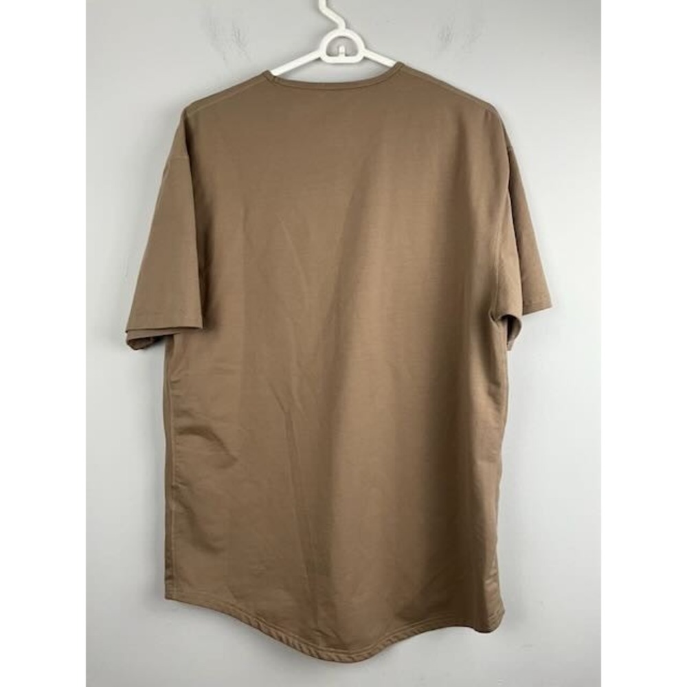 BYLT Premium‎ Basics Lux Crew Neck T-Shirt XL Tan Brown Cotton Blend Casual Tee - Picture 5 of 10